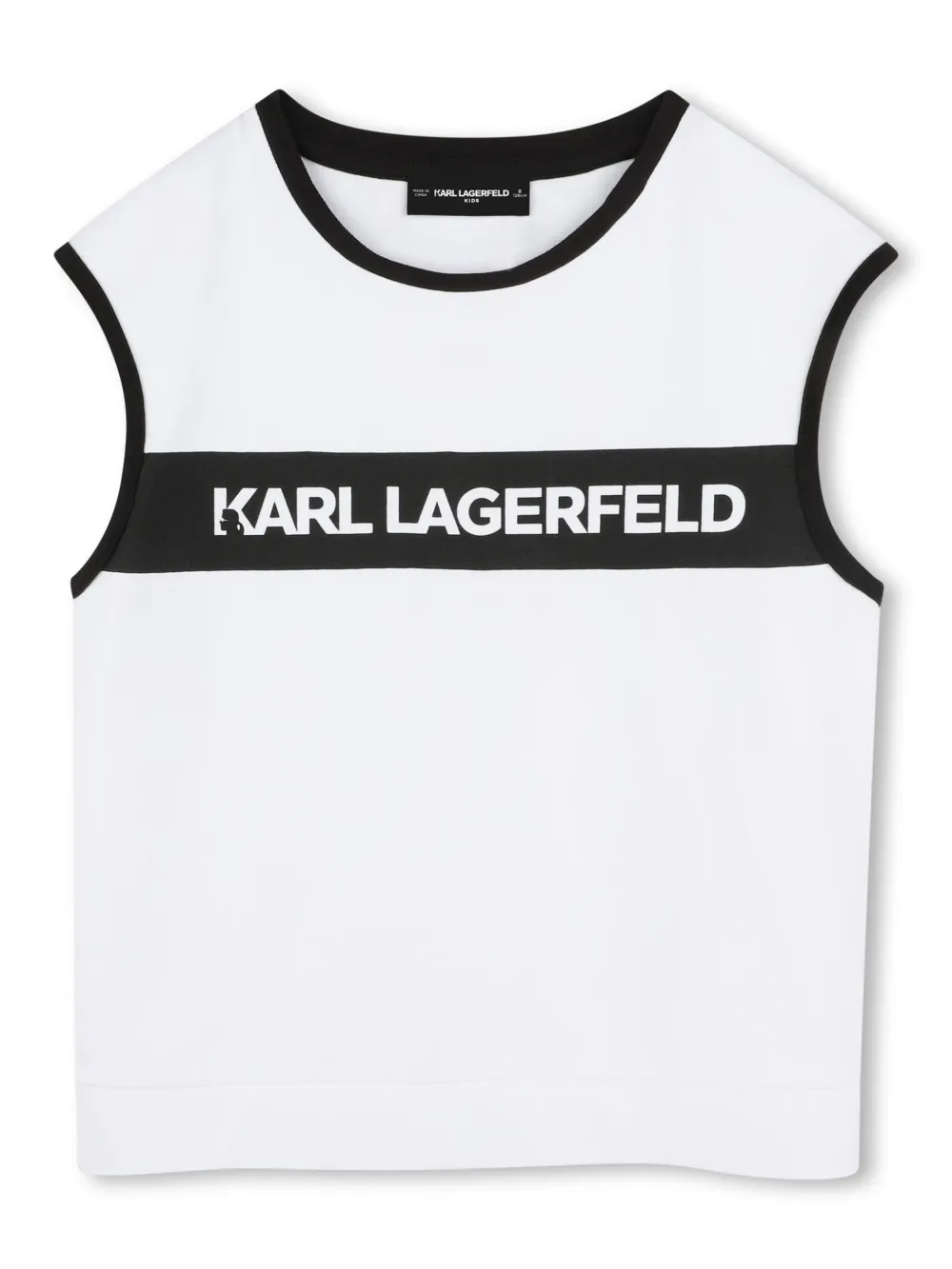 Karl Lagerfeld Kids T-shirt met logoprint Wit