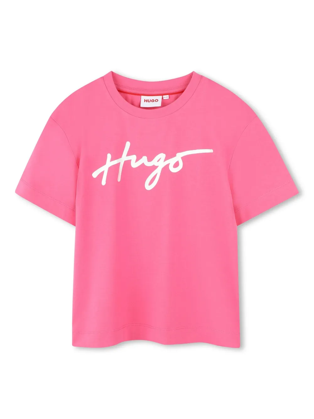 HUGO KIDS T-shirt met logoprint Roze