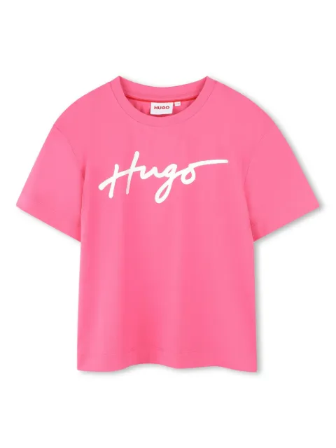HUGO KIDS logo-print T-shirt
