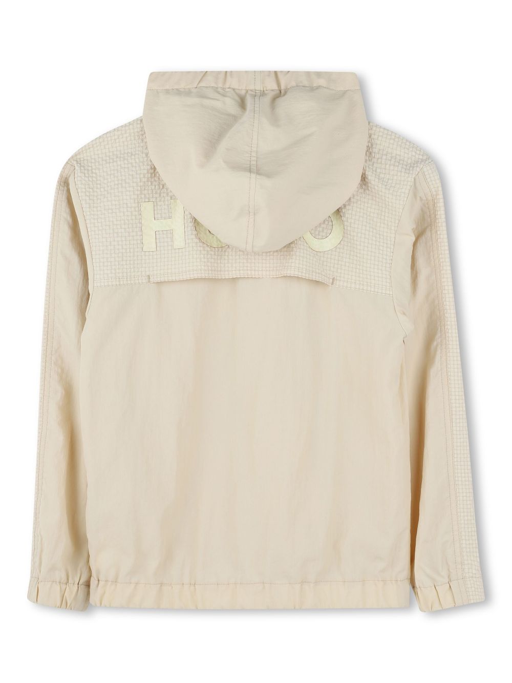 HUGO KIDS logo-stamp jacket - Neutrals