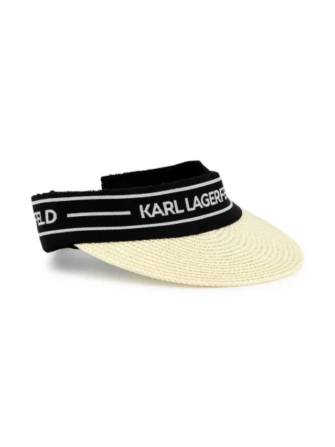 Karl Lagerfeld Kids logo visor cap 