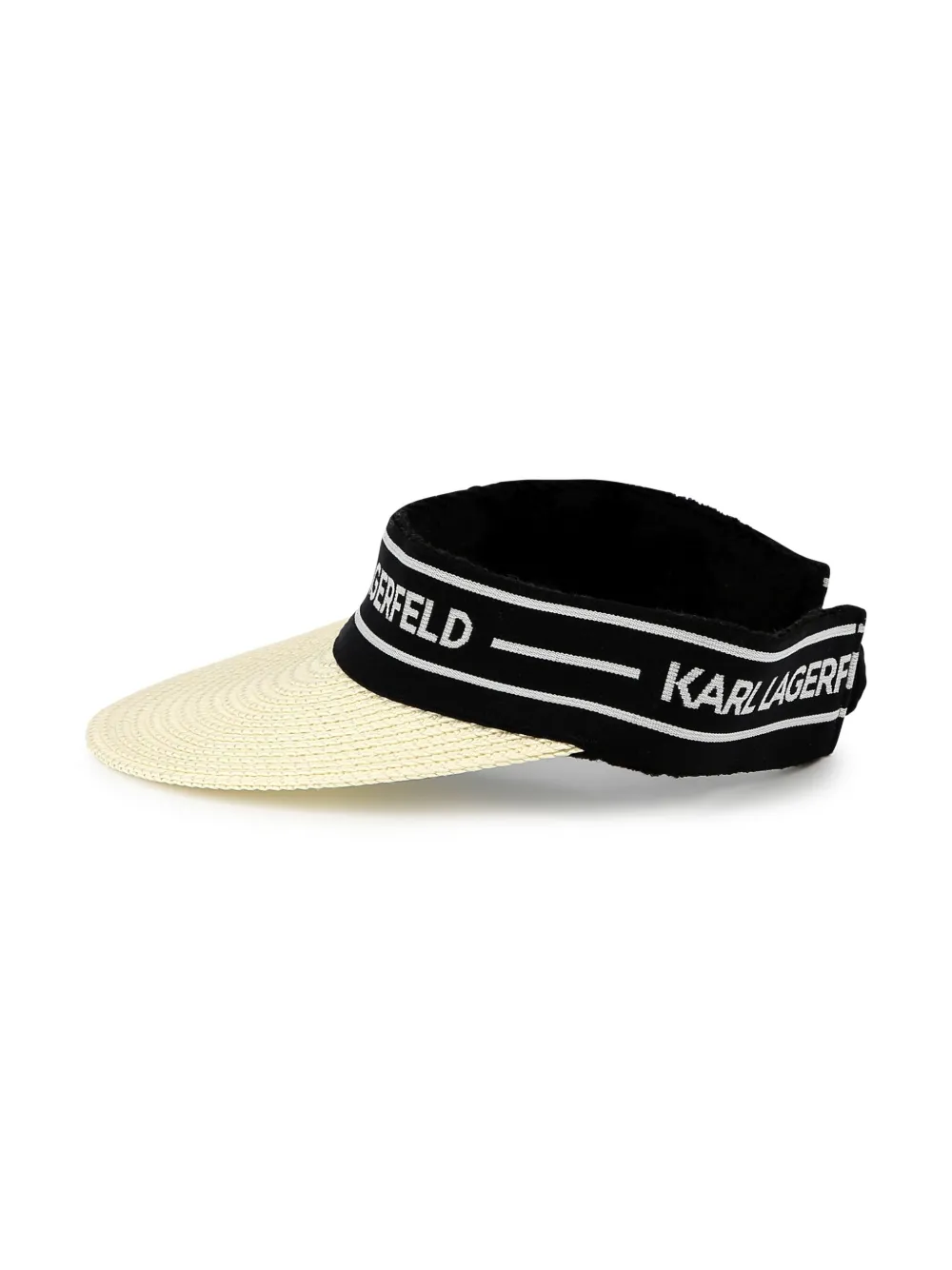 Karl Lagerfeld Logo Visor Cap In Black