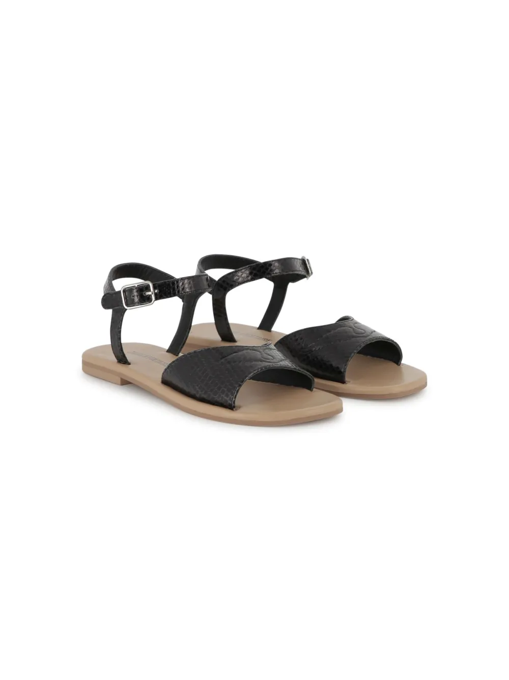 Zadig & Voltaire Kids Leren sandalen Zwart