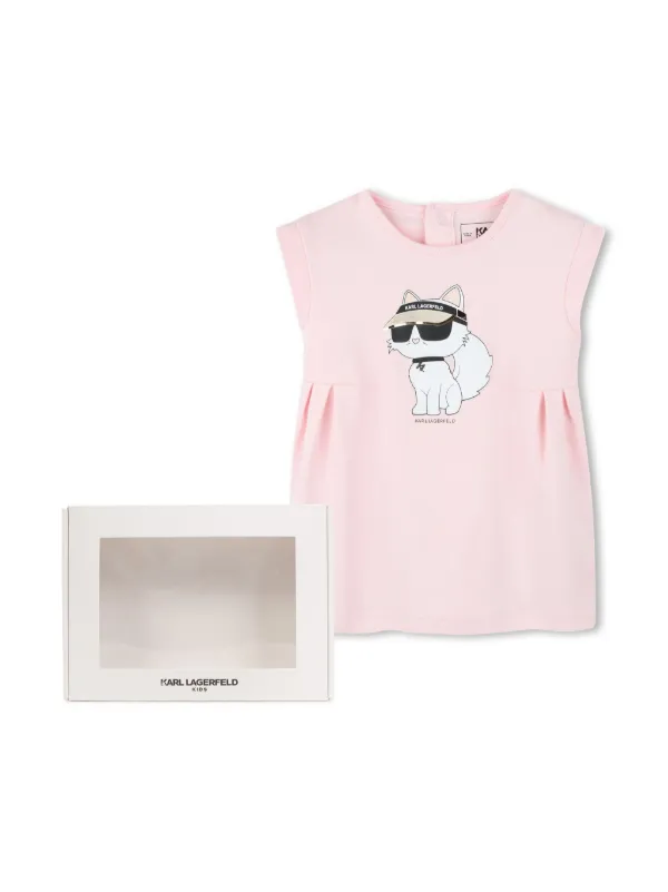 Karl Lagerfeld Kids Choupette-print Dress Pink FARFETCH IN
