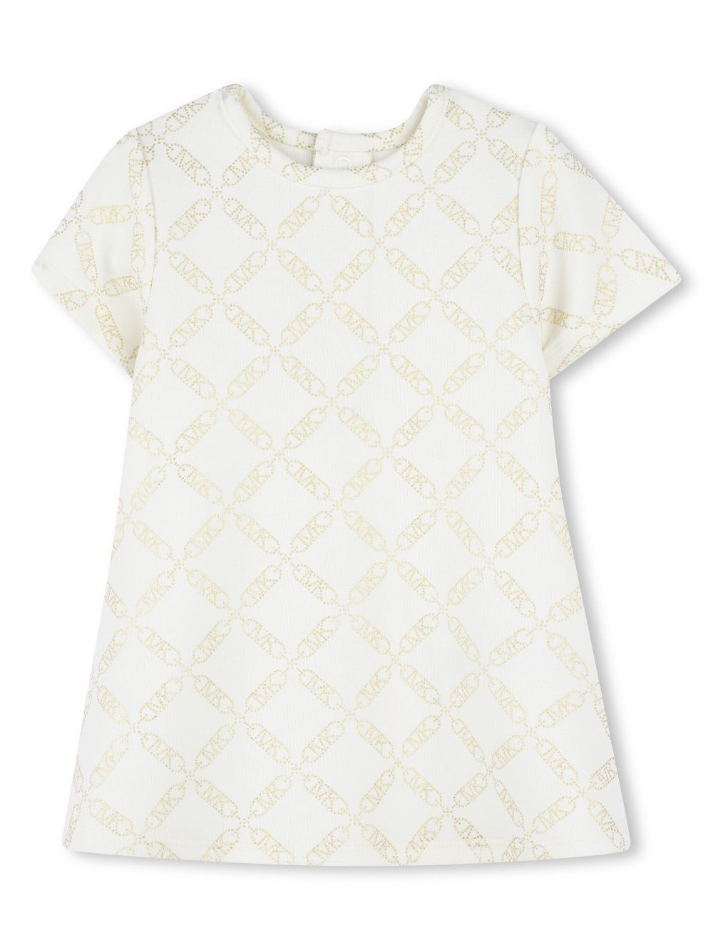 Michael Kors Kids monogram-print dress - White