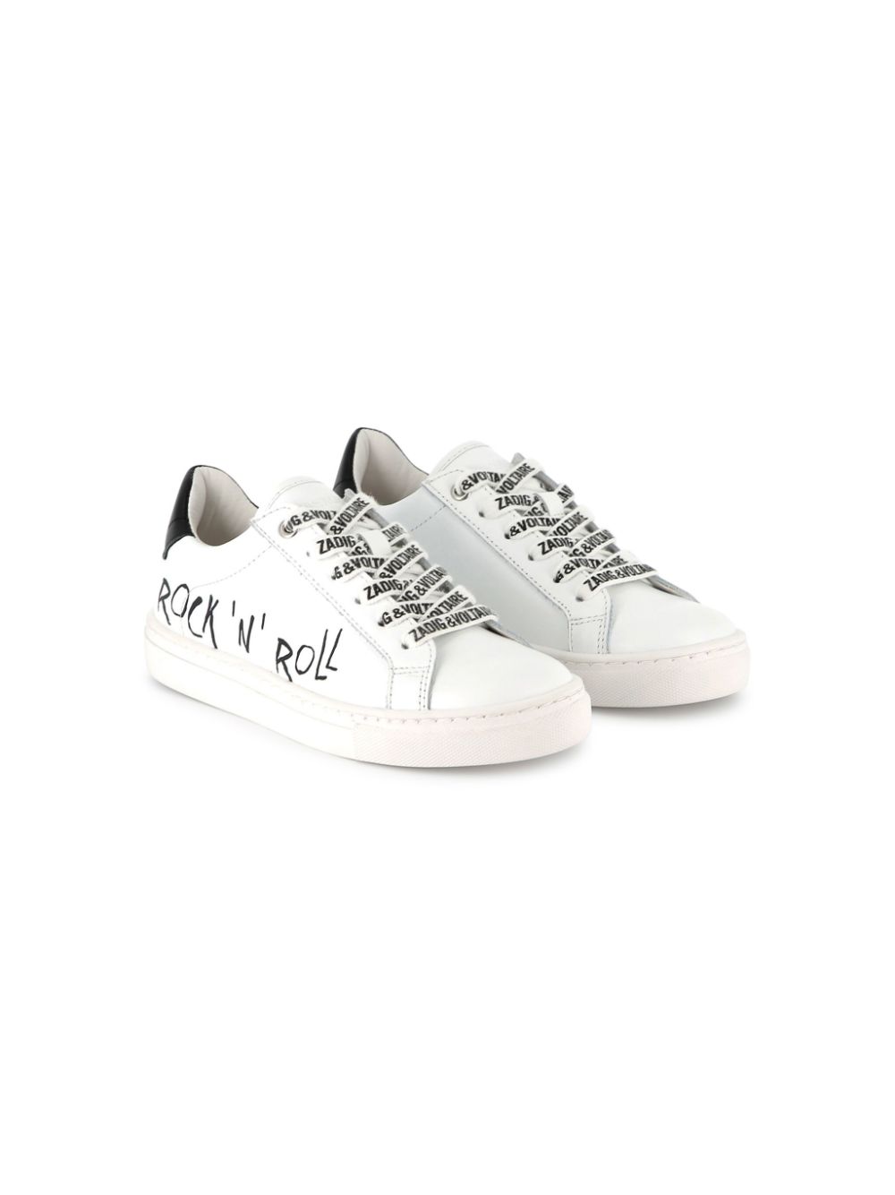 Zadig & Voltaire Kids Leren sneakers Wit