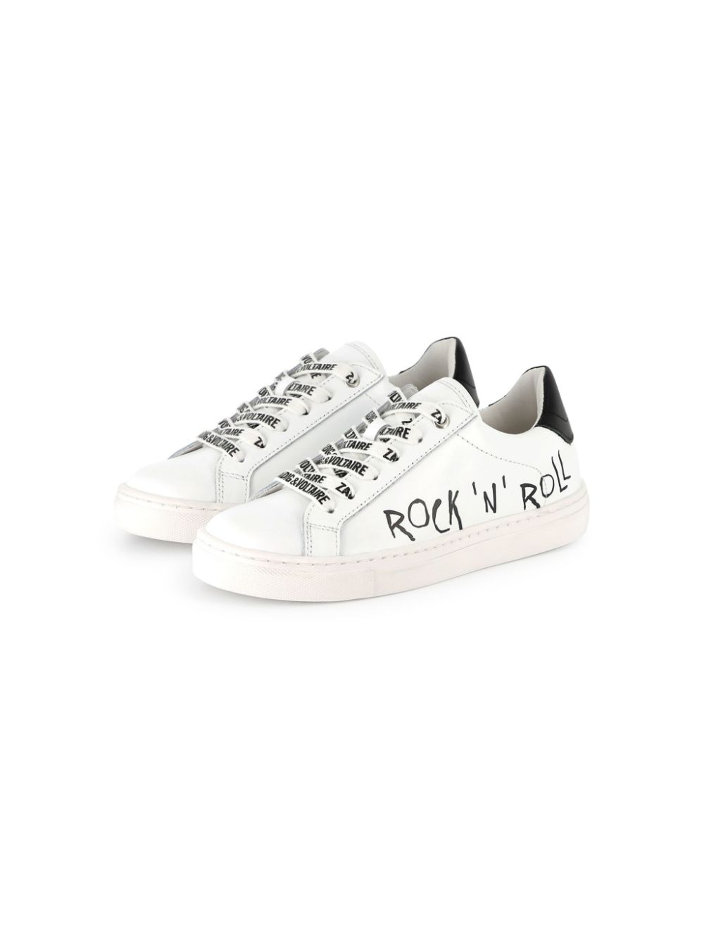 Zadig & Voltaire Kids Leren sneakers Wit