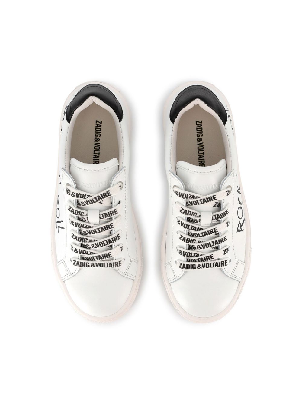 Zadig & Voltaire Kids Leren sneakers Wit