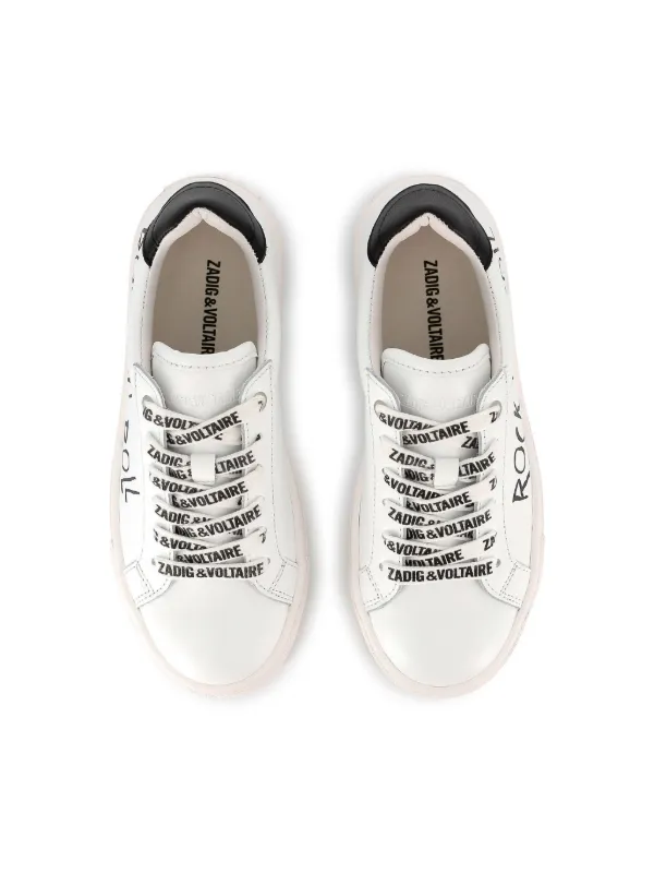 Zadig & Voltaire Kids Leather Sneakers | White | FARFETCH Zadig & Voltaire Kids Leather Sneakers | White | FARFETCH