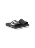 Karl Lagerfeld Kids Ikonik Karl-print slides - Black