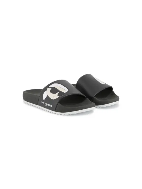 Karl Lagerfeld Kids Ikonik Karl-print slides