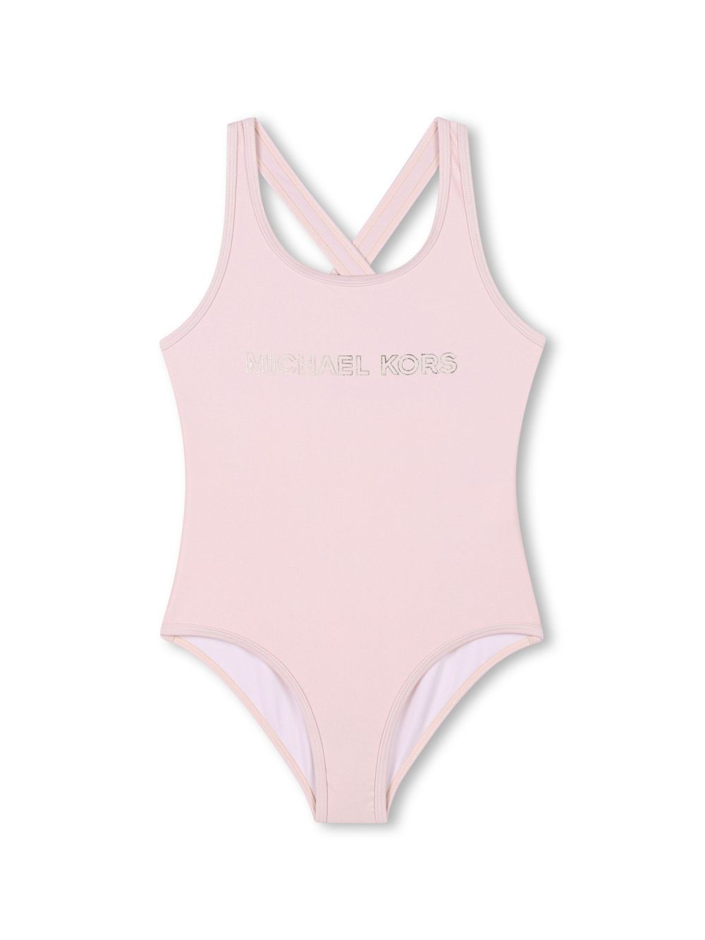 Michael Kors Kids logo-print swimsuit - Pink