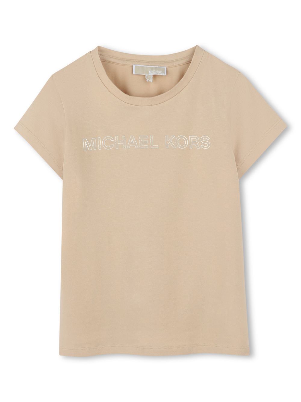 Michael Kors Kids T-shirt met logoprint Beige