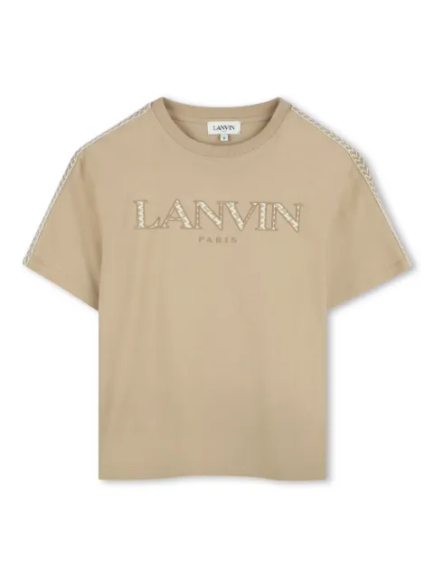 Lanvin Enfant logo-patch T-shirt