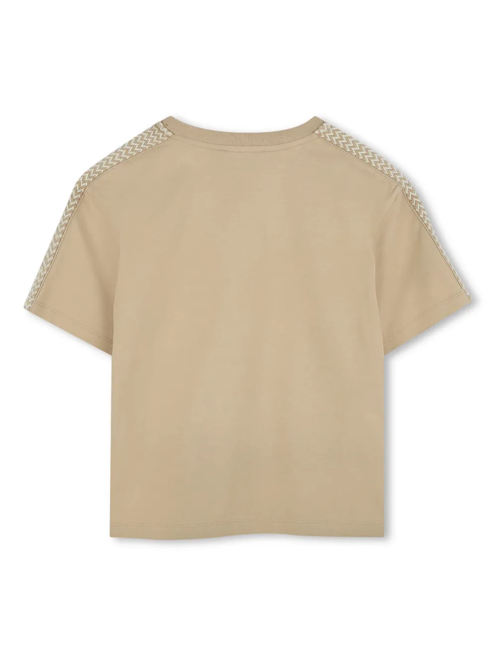 Lanvin Enfant T-shirt met logopatch - Beige