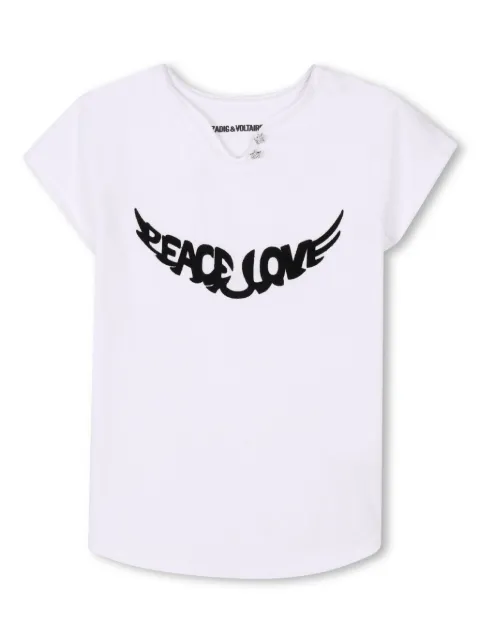 Zadig & Voltaire Kids slogan-print T-shirt
