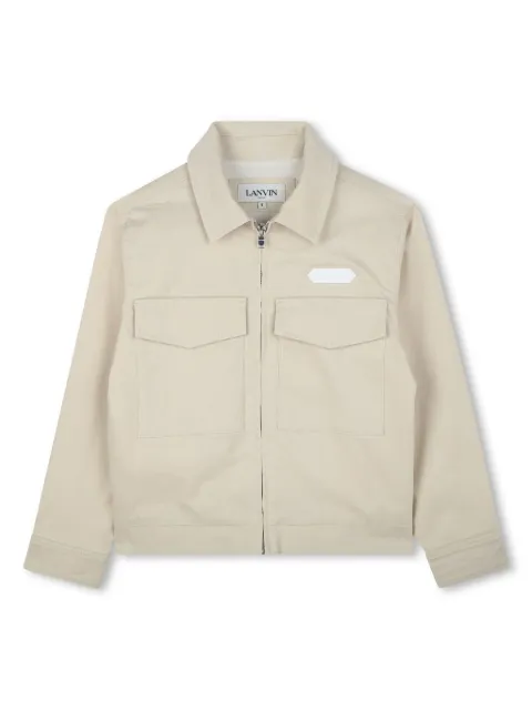 Lanvin Enfant cotton zip-up jacket
