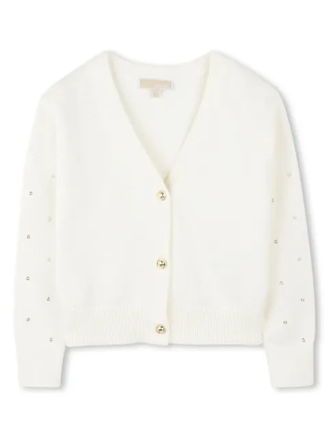 Michael Kors Kids eyelet-detail buttoned cardigan
