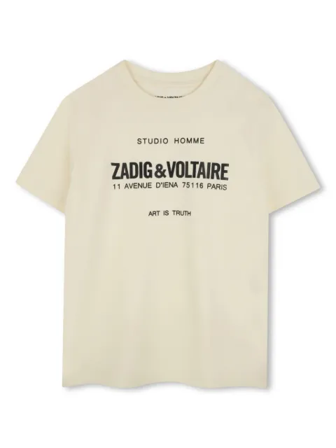 Zadig & Voltaire Kids logo-embellished T-shirt