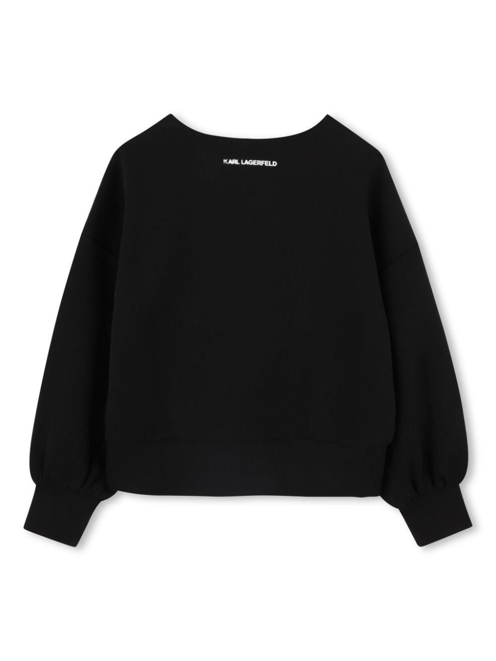 Karl Lagerfeld Kids Sweater met tekst - Zwart