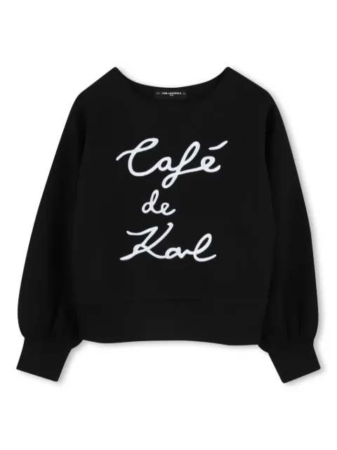 Karl Lagerfeld Kids text-print sweatshirt 