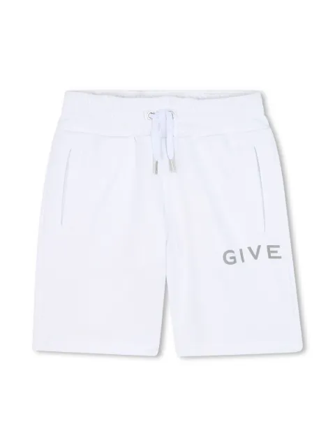 Givenchy Kids shorts con logo estampado