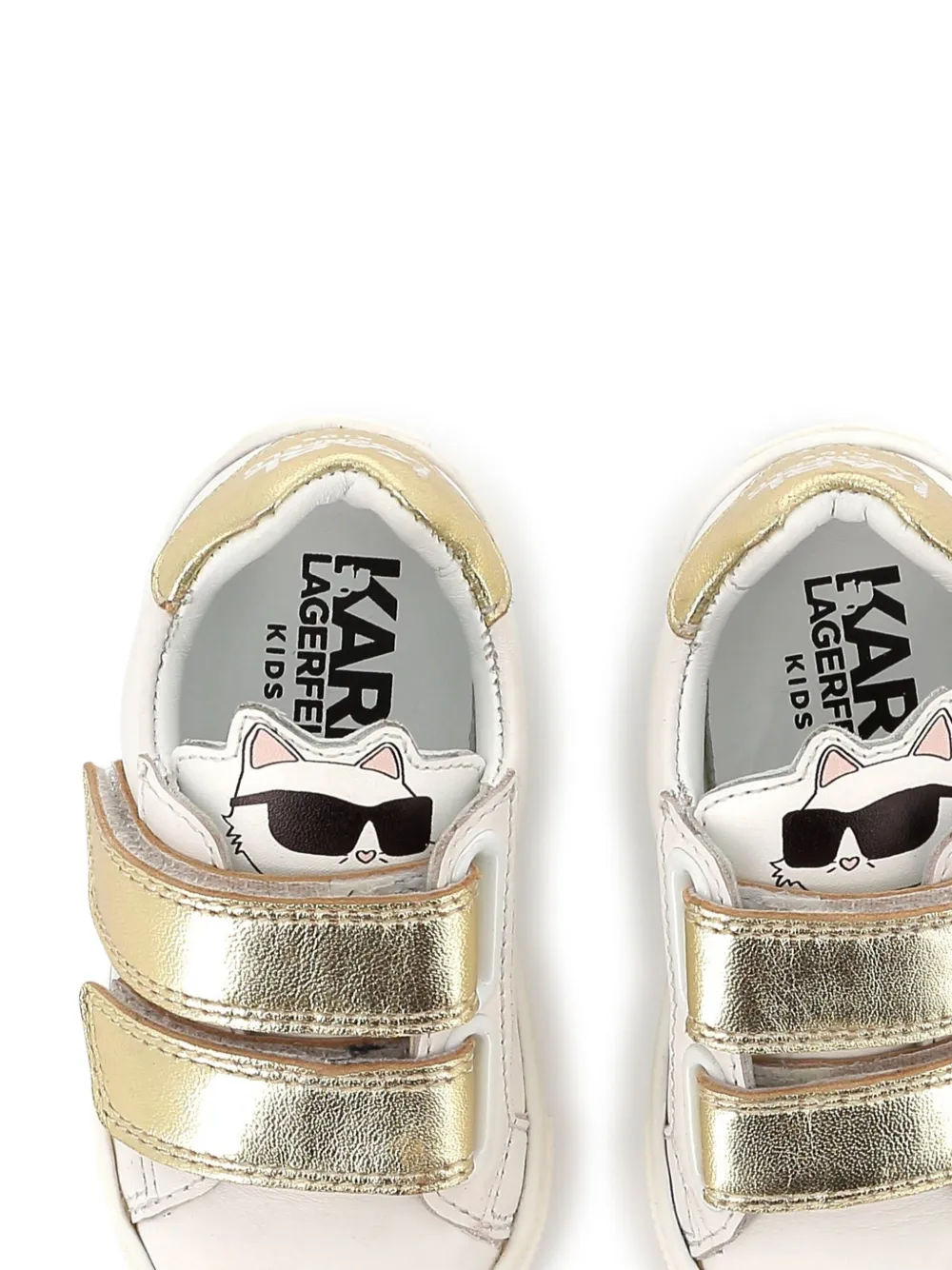 Karl Lagerfeld Kids Sneakers met Choupette-print - Wit