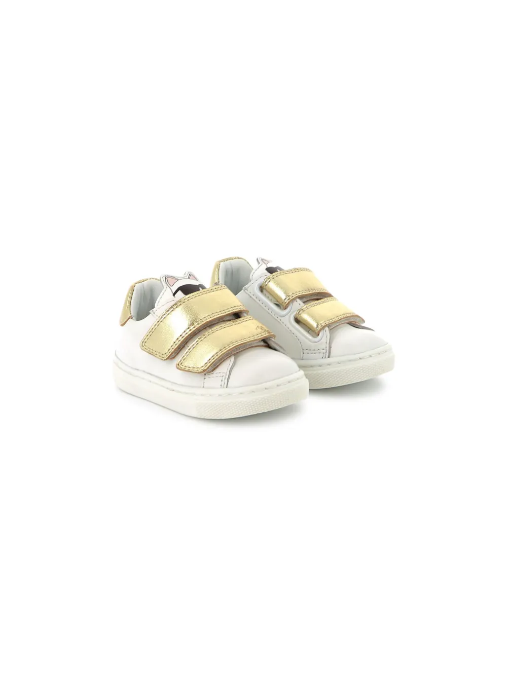 Karl Lagerfeld Kids Sneakers met Choupette-print Wit