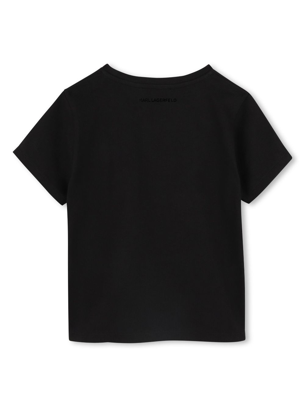 Karl Lagerfeld Kids T-shirt met logoprint - Zwart