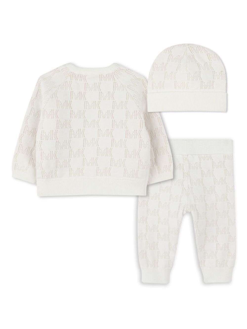 Michael Kors Kids knitted three-piece set - White