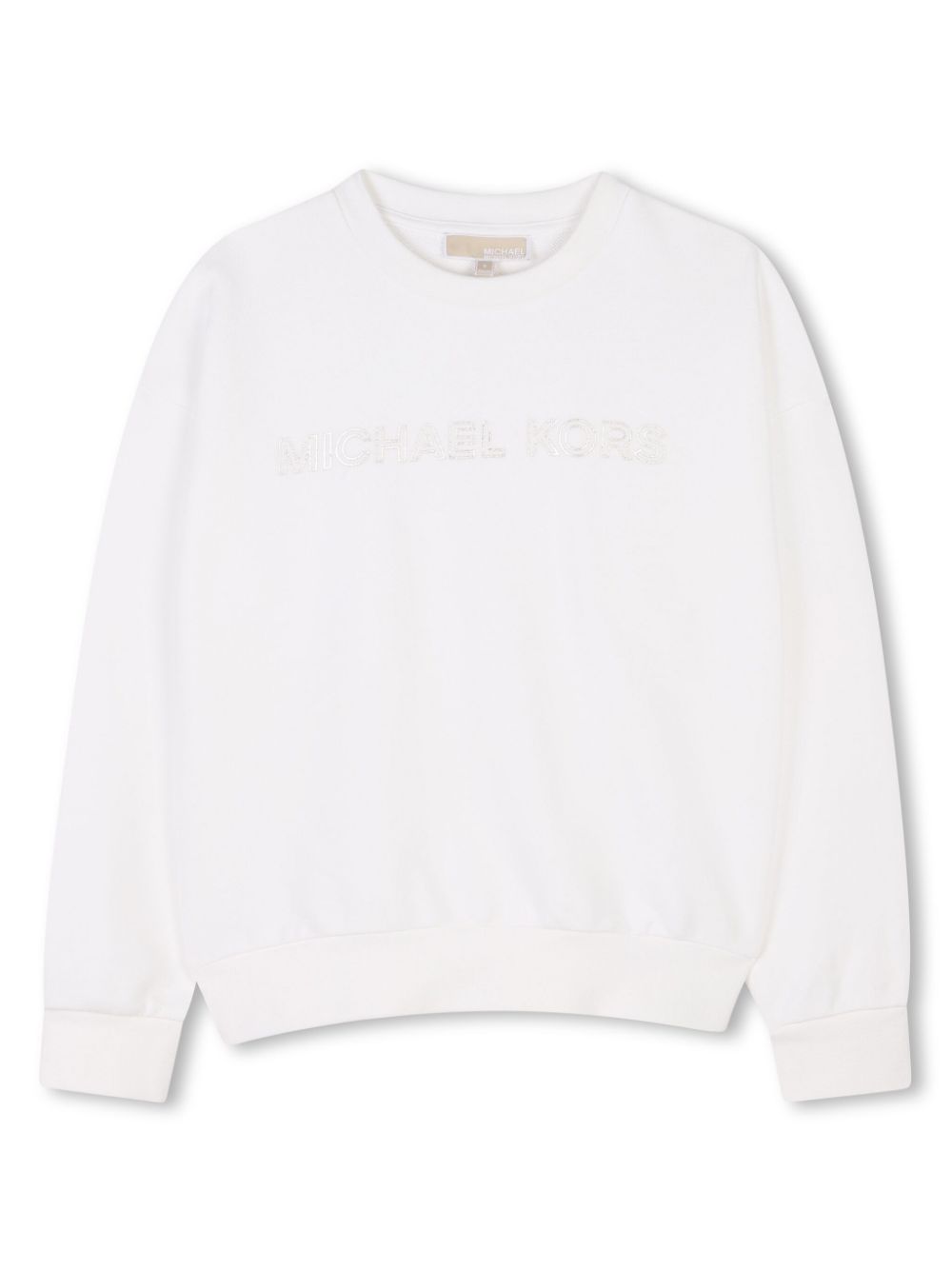 Michael Kors Kids Sweater met logoprint Beige