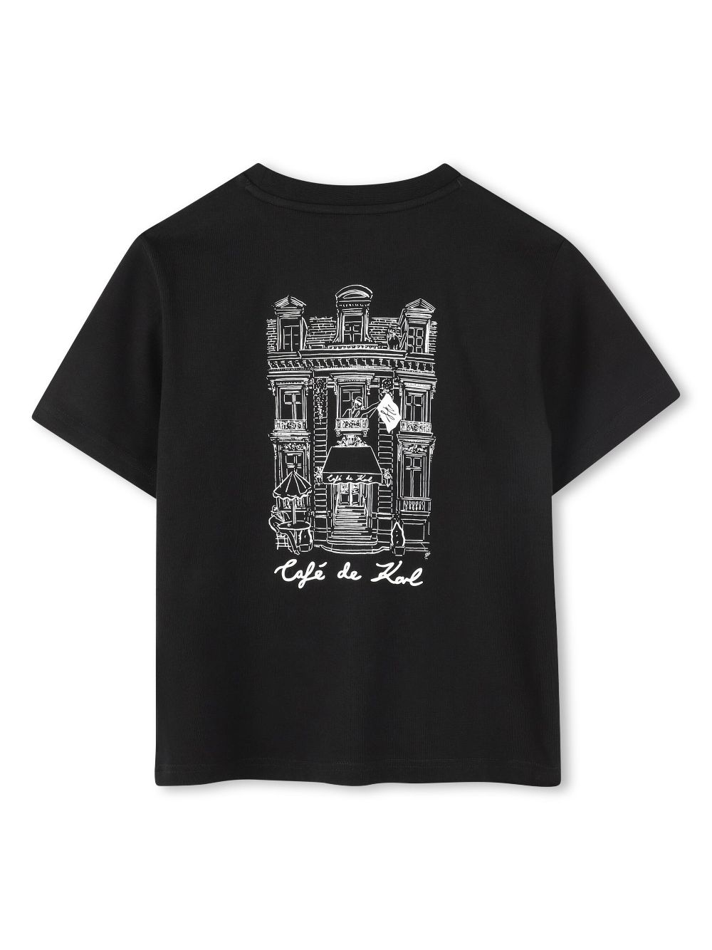 Karl Lagerfeld Kids Café de Karl T-shirt - Zwart