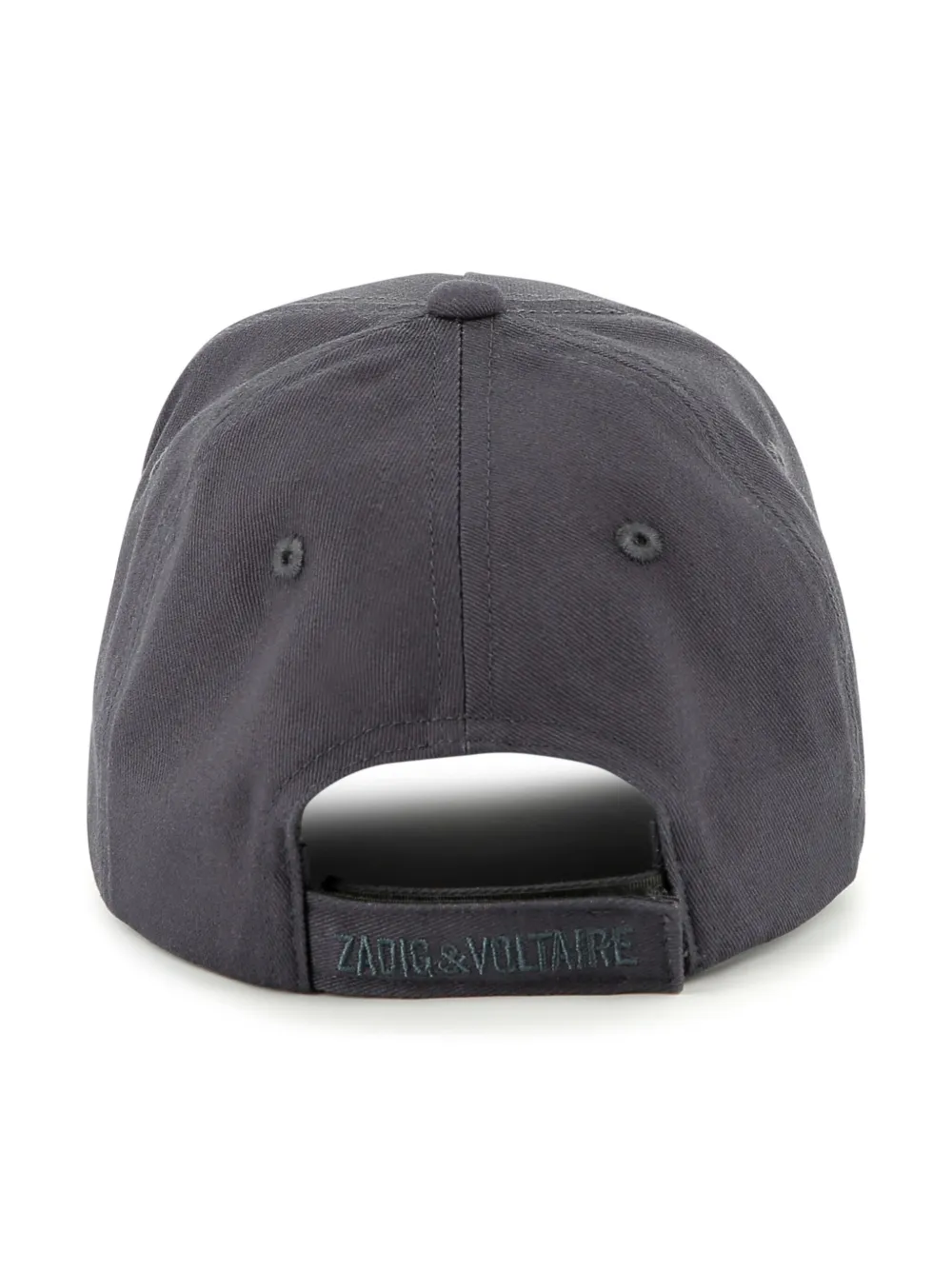 Zadig & Voltaire Kids Pet met geborduurd logo Grijs