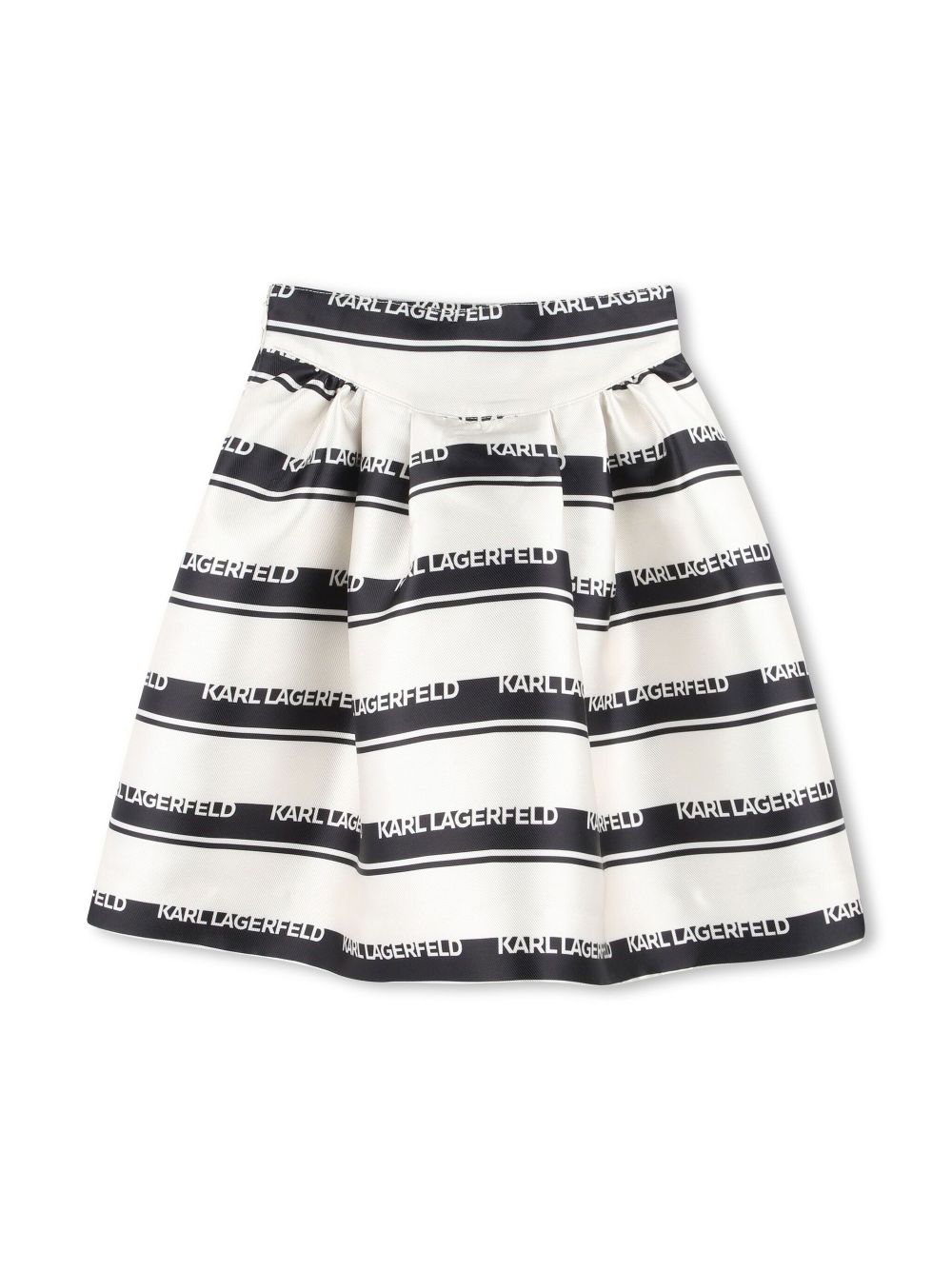 Karl Lagerfeld Kids Rok met logo-jacquard - Beige