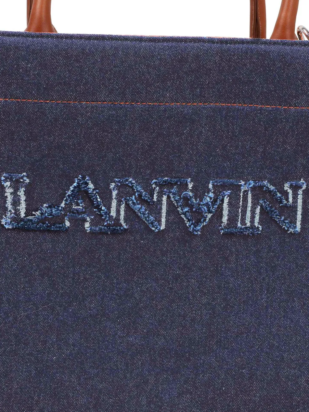 Lanvin Enfant Schoudertas met geborduurd logo Blauw