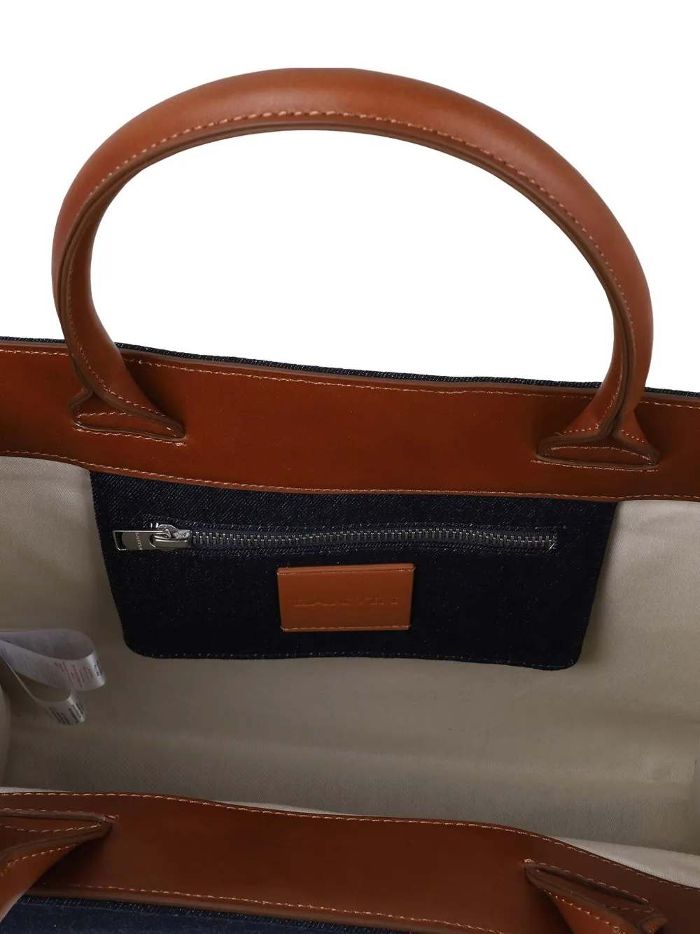 Lanvin Enfant Schoudertas met geborduurd logo Blauw