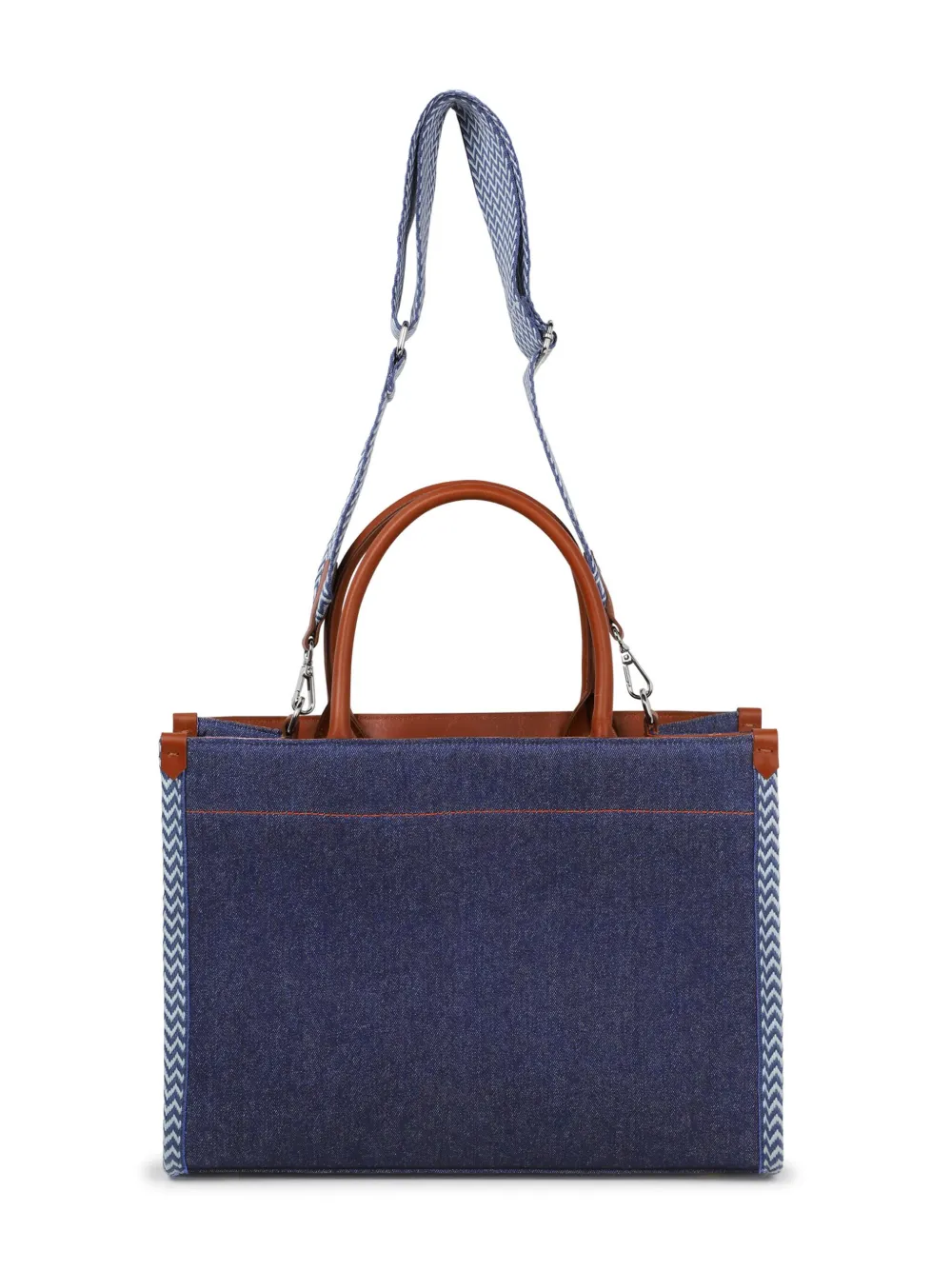 Lanvin Enfant Schoudertas met geborduurd logo Blauw