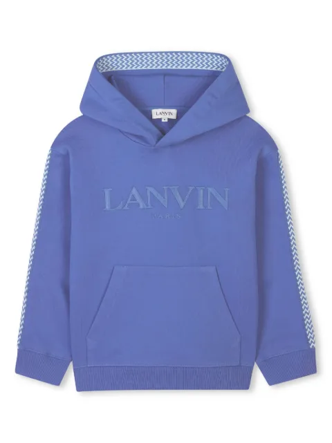 Lanvin Enfant logo-embroidered hoodie