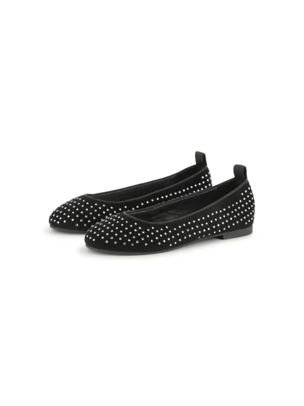 Marc Jacobs Kids スタッズ フラットシューズ | ブラック | FARFETCH JP