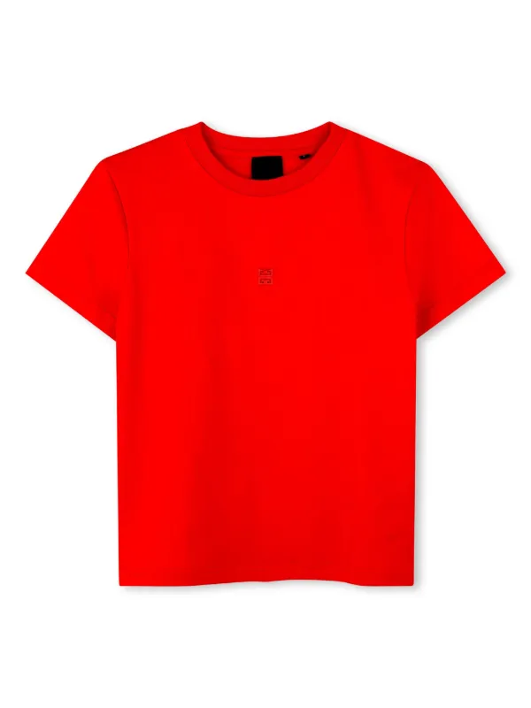 Givenchy Kids 4Gプレート Tシャツ | レッド | FARFETCH JP