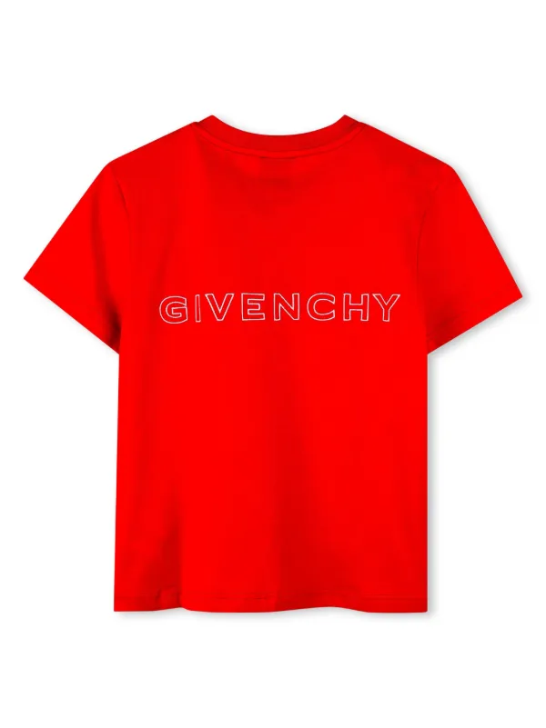 【最終価格】ジバンシー キッズ Tシャツ Givenchy Kids 4Gプレート Tシャツ | レッド | FARFETCH JP