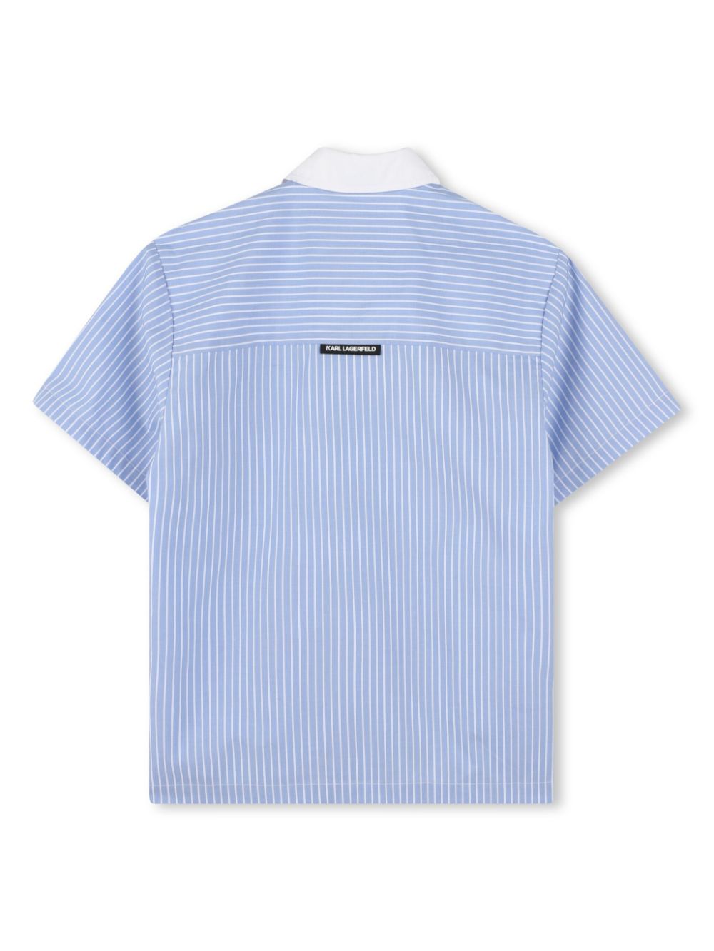 Karl Lagerfeld Kids Shirt met logoprint - Blauw