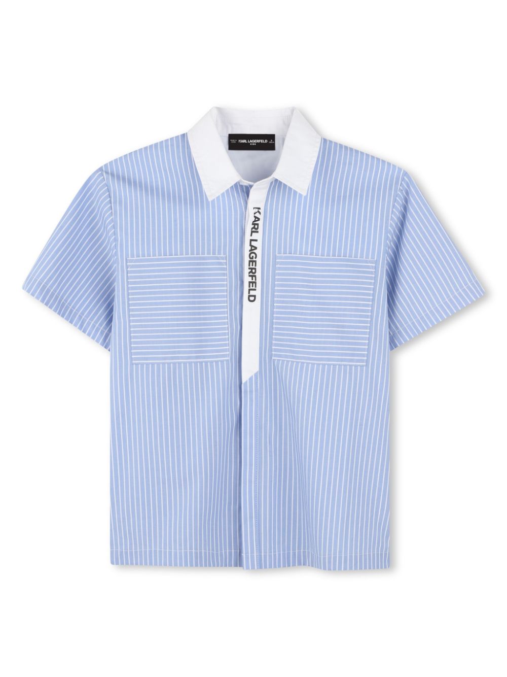 Karl Lagerfeld Kids logo-print shirt - Blue