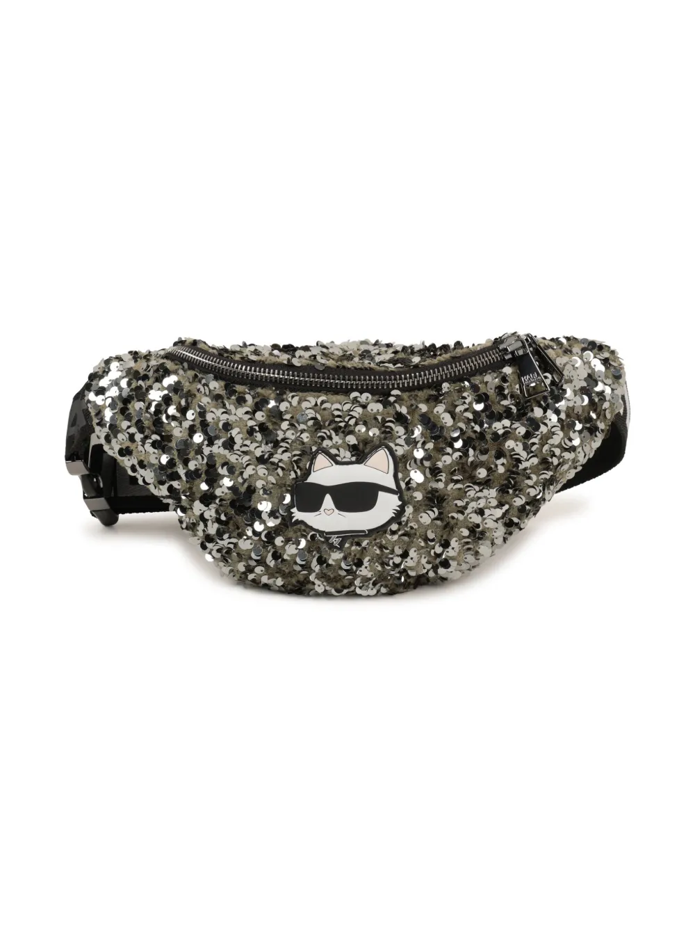 Karl Lagerfeld Kids Marsupio con paillettes - Verde