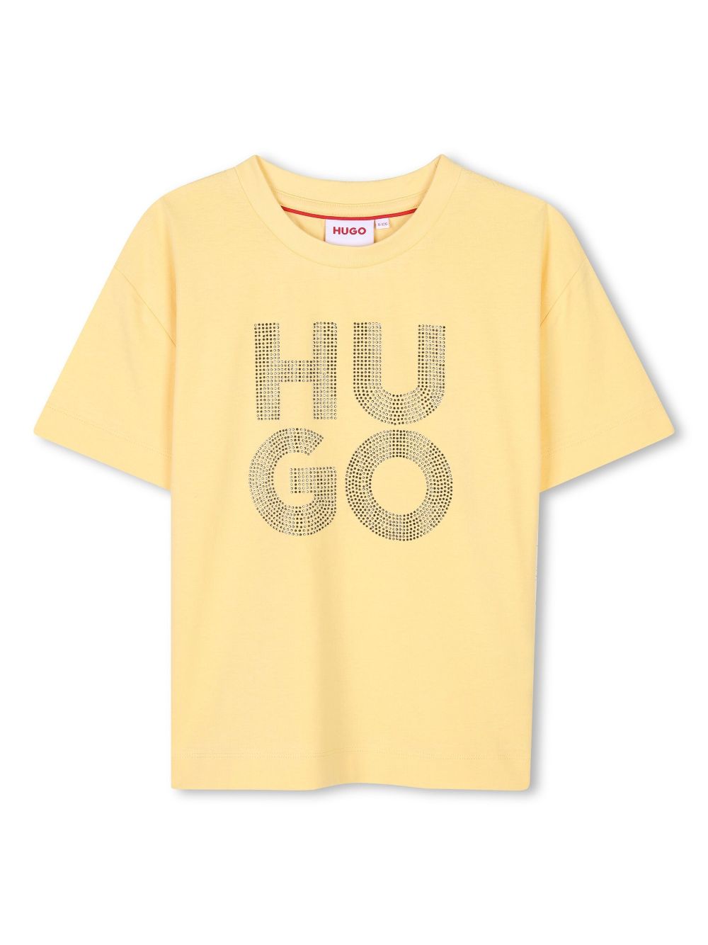 HUGO KIDS logo-print T-shirt - Yellow