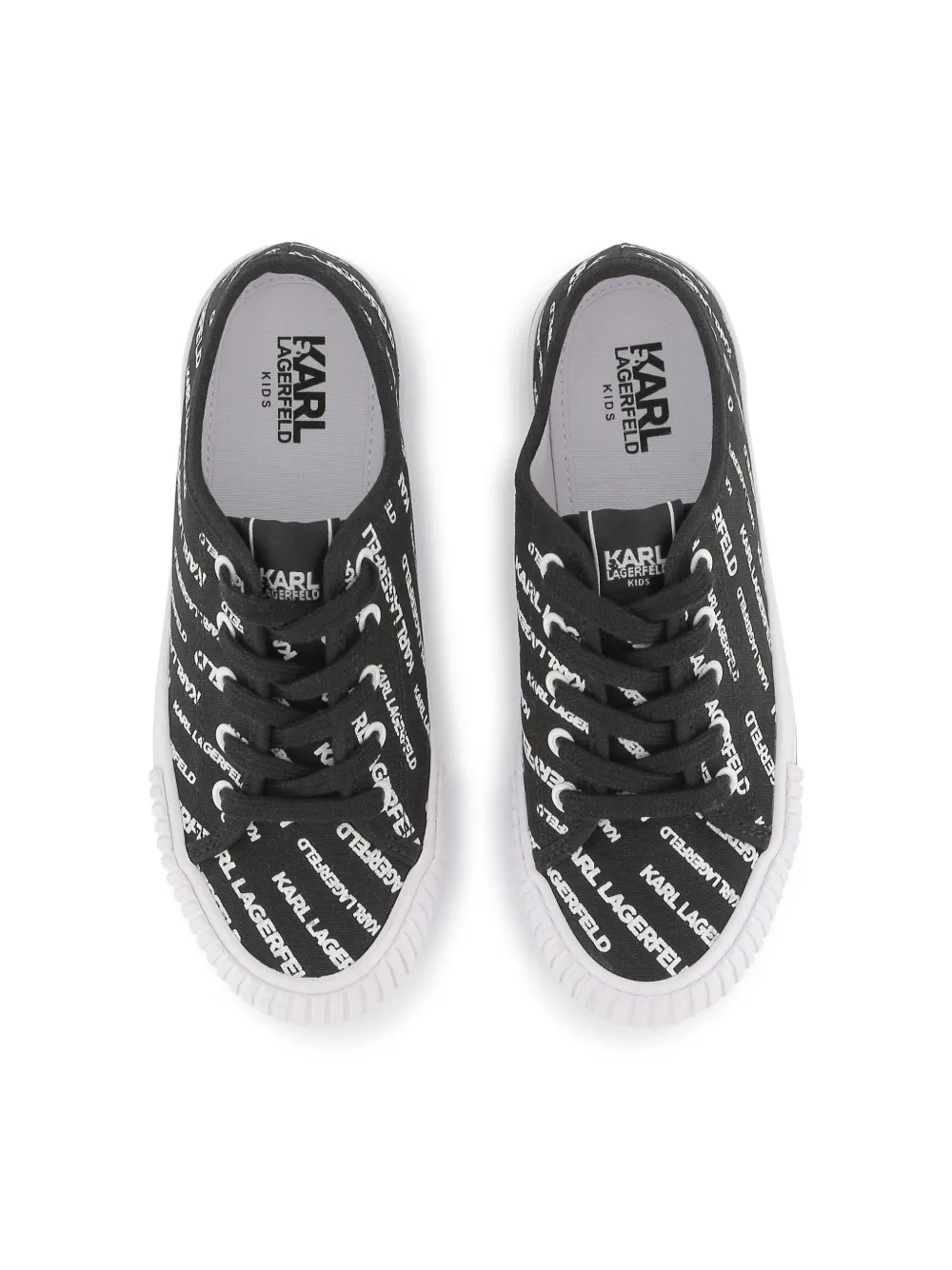 Karl Lagerfeld Kids Sneakers met logoprint Zwart