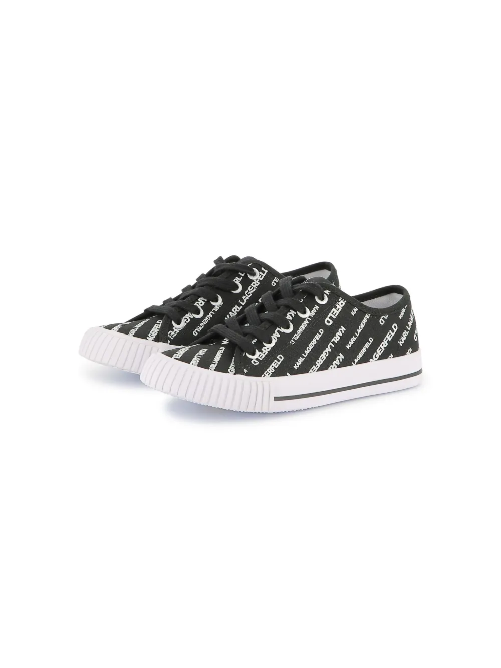 Karl Lagerfeld Kids Sneakers met logoprint Zwart