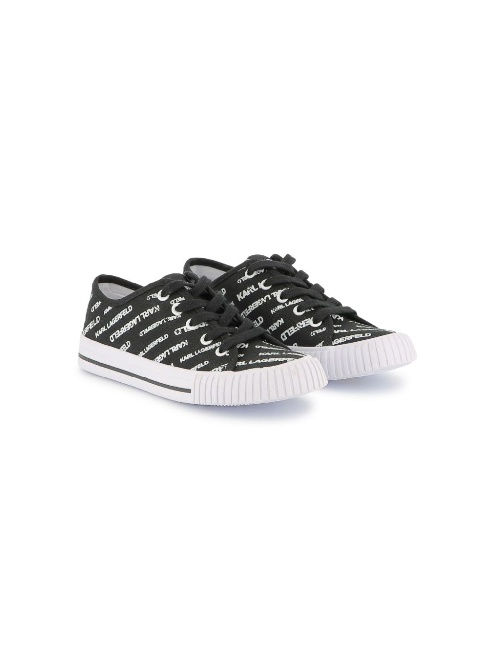 Karl Lagerfeld Kids Sneakers met logoprint Zwart