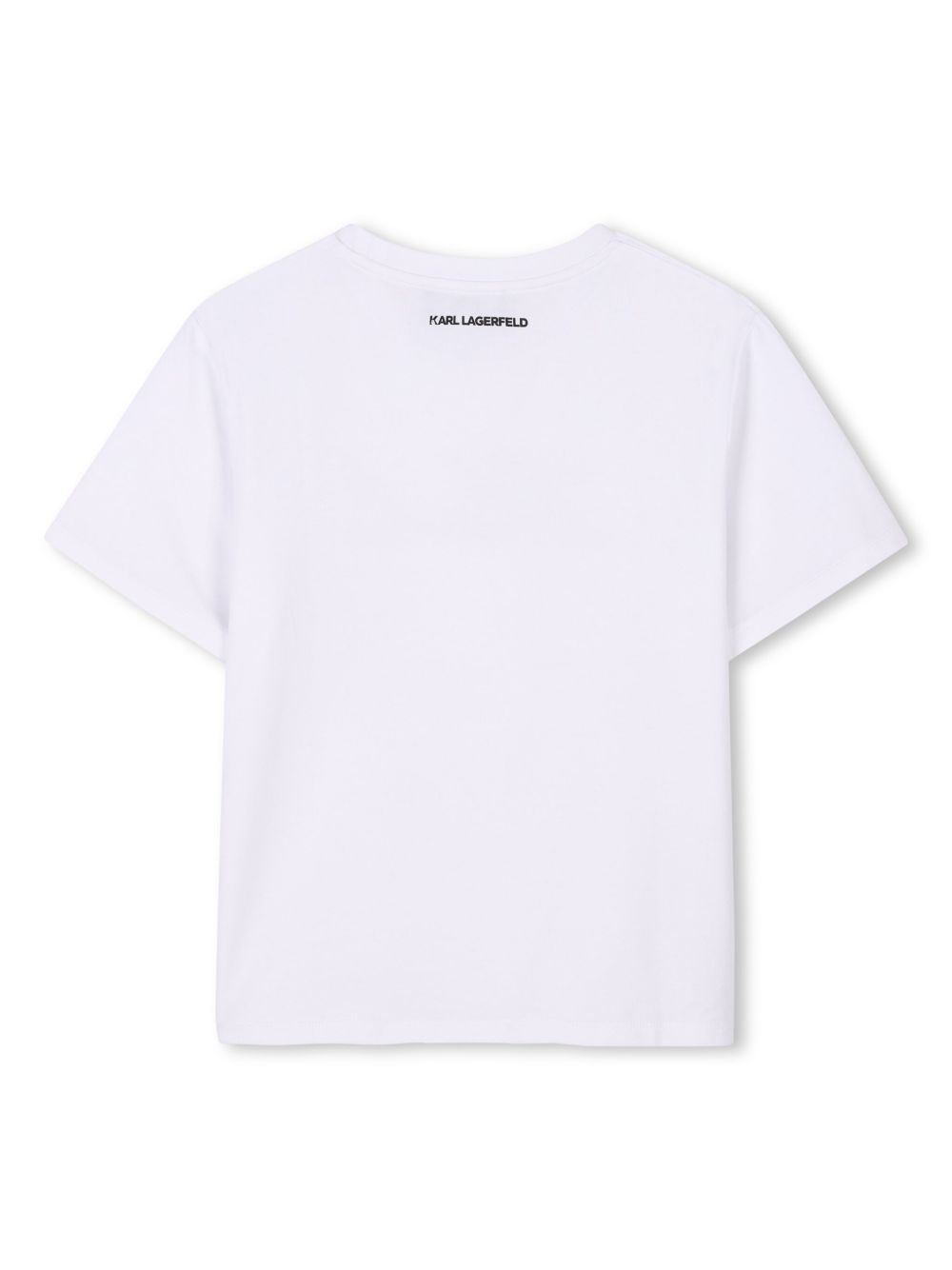 Karl Lagerfeld Kids T-shirt met logoprint - Wit