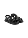 Karl Lagerfeld Kids Ikonik Karl-patch sandals - Black